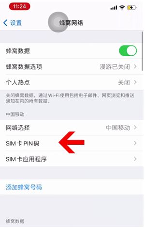 淳化苹果14维修网分享如何给iPhone14的SIM卡设置密码 